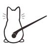 Rear Window Wiper Decal Cute Cat Sticker 3D Funny Party Cartoon Vinyl Bumper Windshield Sticker Home Wall Waterproof Decals