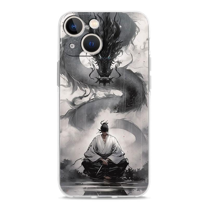 Phone Case For iPhone 17 Cases iPhone Air 16 15 12 13 14 Pro Max 7 8 Plus 16Pro iPhone11 Cover Japanese Bushido Samurai