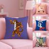 Abstract Animals Cushion Cover Soft Short Plush Double-Sided Printing Home Decor Machine Washable Pillow Case Gift