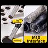 M10 Diamond Brazed Backwater Grinding Wheel Bit 6-12mm Portable Angle Grinder Dry-drilling Bit Angle Grinder Bit