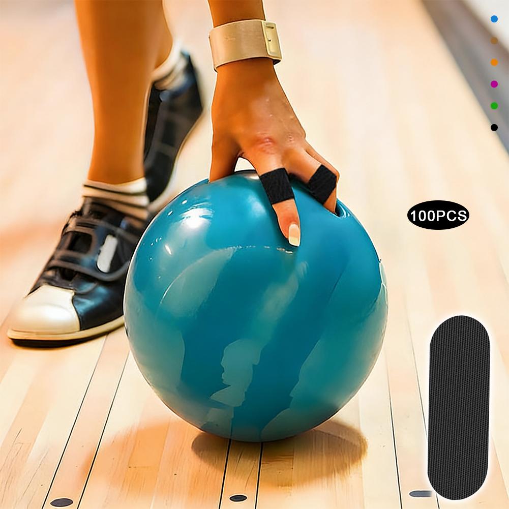 Anti-Friction High Elastic Breathable Finger Guard Sports Finger Wrap for Ball Games 100PCS Bowling Finger Protector Pads