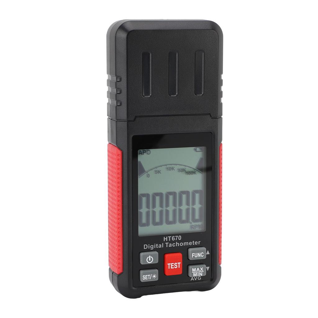 Photoelectric Tachometer Handheld Digital RPM Gauge 1099999RPM Noncontact 199999 Counting Mode