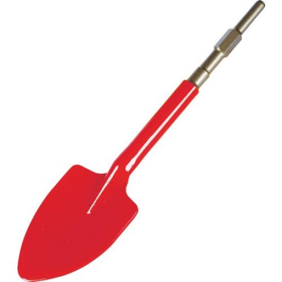 Mokuba Scoop Shovel Bit for Electric Hammer, 17 Mm Hex Shank (17H), 105 Mm Blade, 400 Mm Length, Cr-Mo Steel, B-14