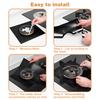 1/4/10/12pcs Stove Burner Covers Reusable Non-Stick Cooking Protectors Heat-Resistant Washable Pads Kitchen Cookware Accessories