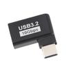 90 Degree USB 3.2 Female To USB‑C Male OTG Adapter Support High Speed Data Sync Fast Charging