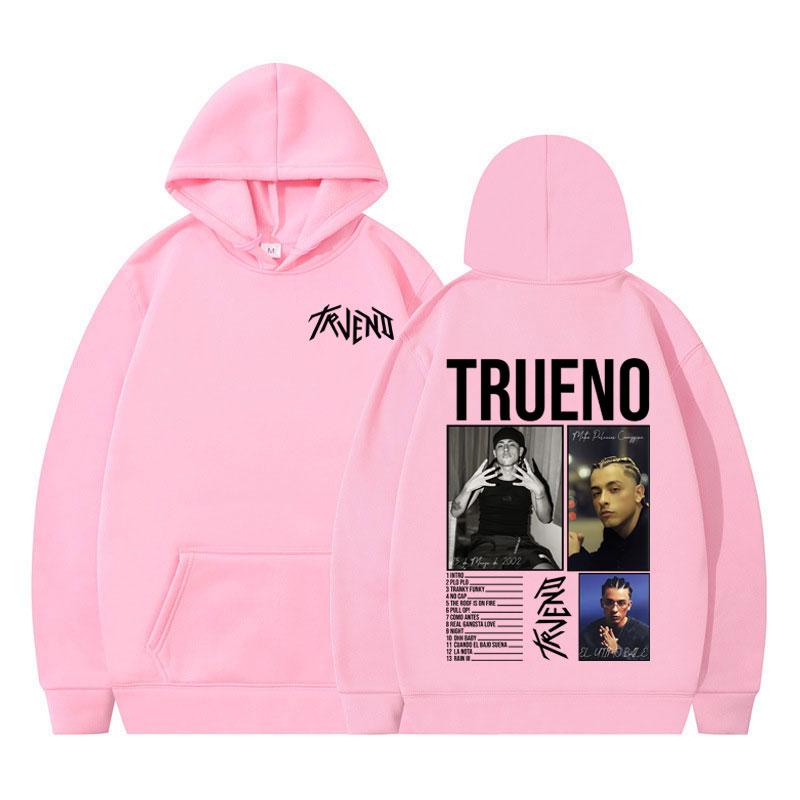 Rapper Trueno Album Tour Merch Hoodie Men's Women Harajuku Long-sleeved Hip-hop Autumn Winter Loose Casual Oversized Pullover