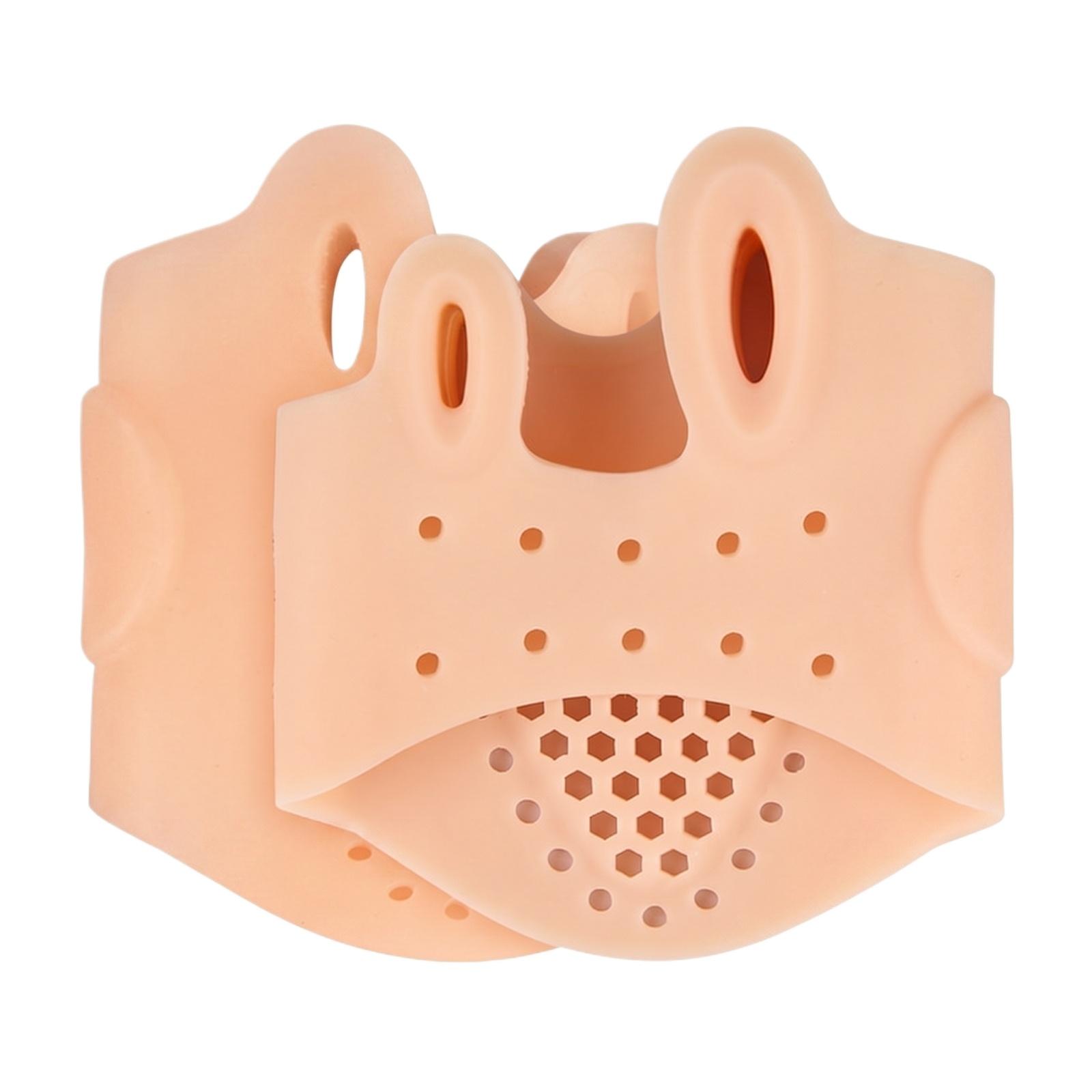 

Bunion Corrector Toe Separator with Dual Holes Soft Silicone Gel Foot Care Device for Hallux Valgus Relief and Toe Alignment Support One Size