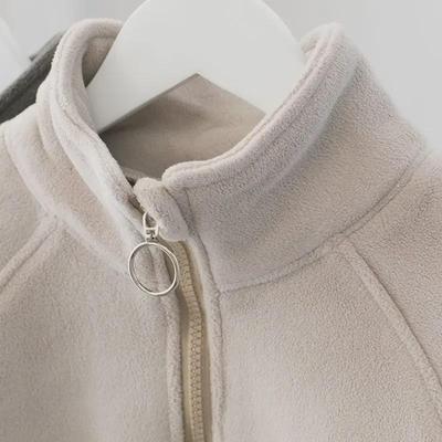 Veste pull épaisse en velours pour enfant – Nouveau style printemps-automne