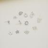 Korean Style Geometric Earrings Set: 6 Pairs of Weekly Studs for Students
