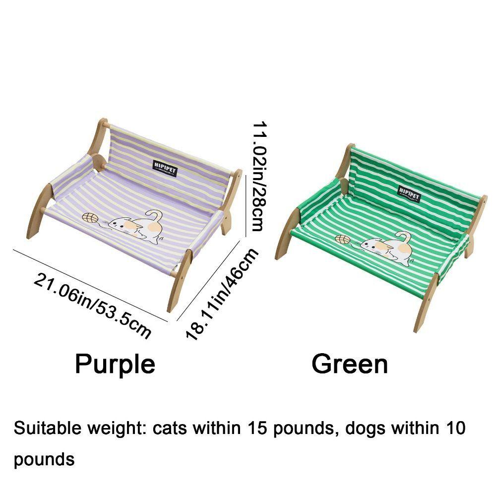 Summer Pet Striped Lounge Chair Cooling Dog Bed Cat Bed Pet Sofa Breathable Detachable Bed Pet Chair For Dog Cat Dog Accessories