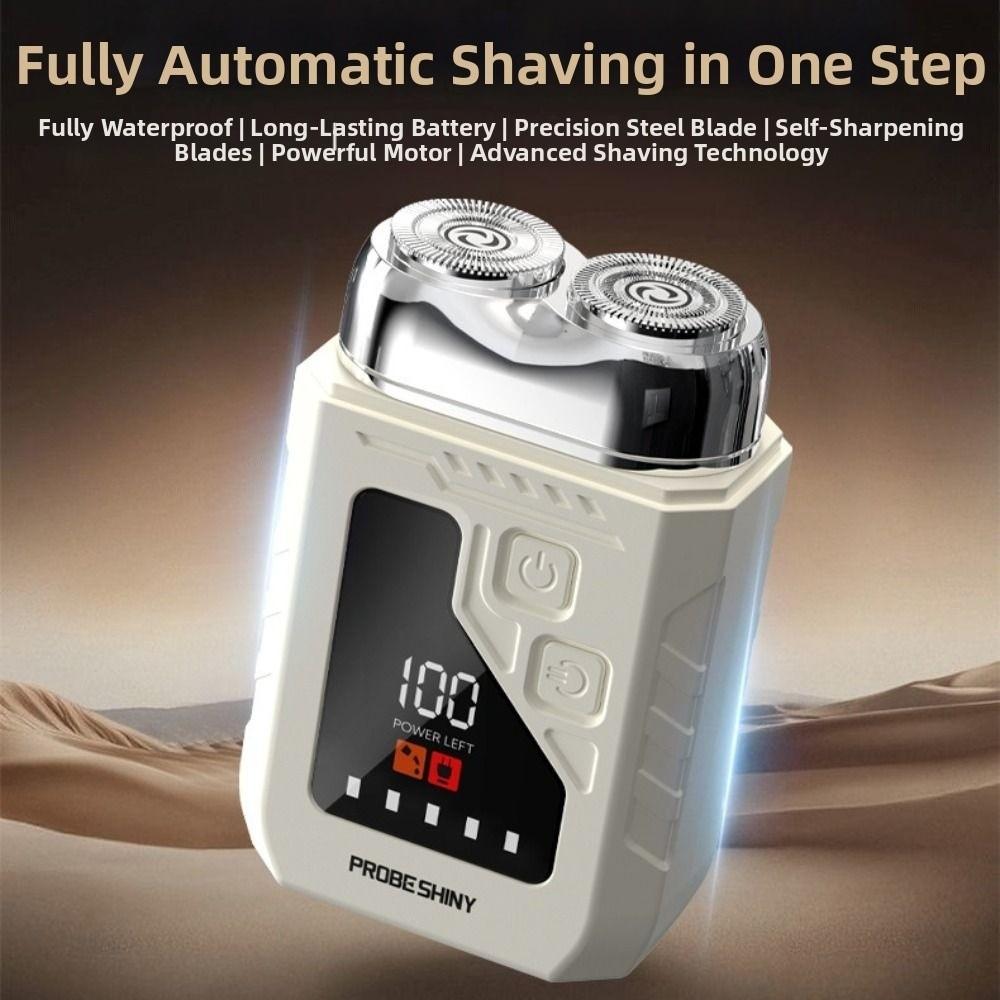 Digital Display Mini Electric Shaver 2in1 Smart Nose Hair Clipper Men's Gift
