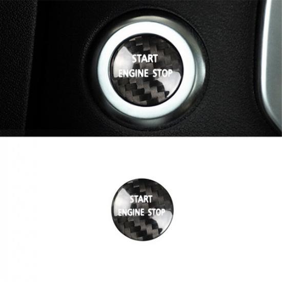 Real Hard Carbon Fiber Car Engine Start Button Cover For Range Rover Sport 06-13