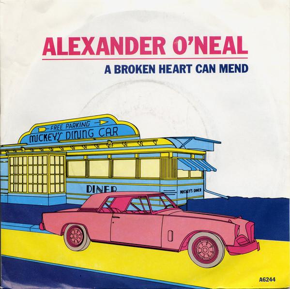 

7-дюймовая пластинка ALEXANDER O NEAL - A Broken Heart Can Mend A6244 Tabu Records 1986 UK Танцевальная и Электронная Б/У