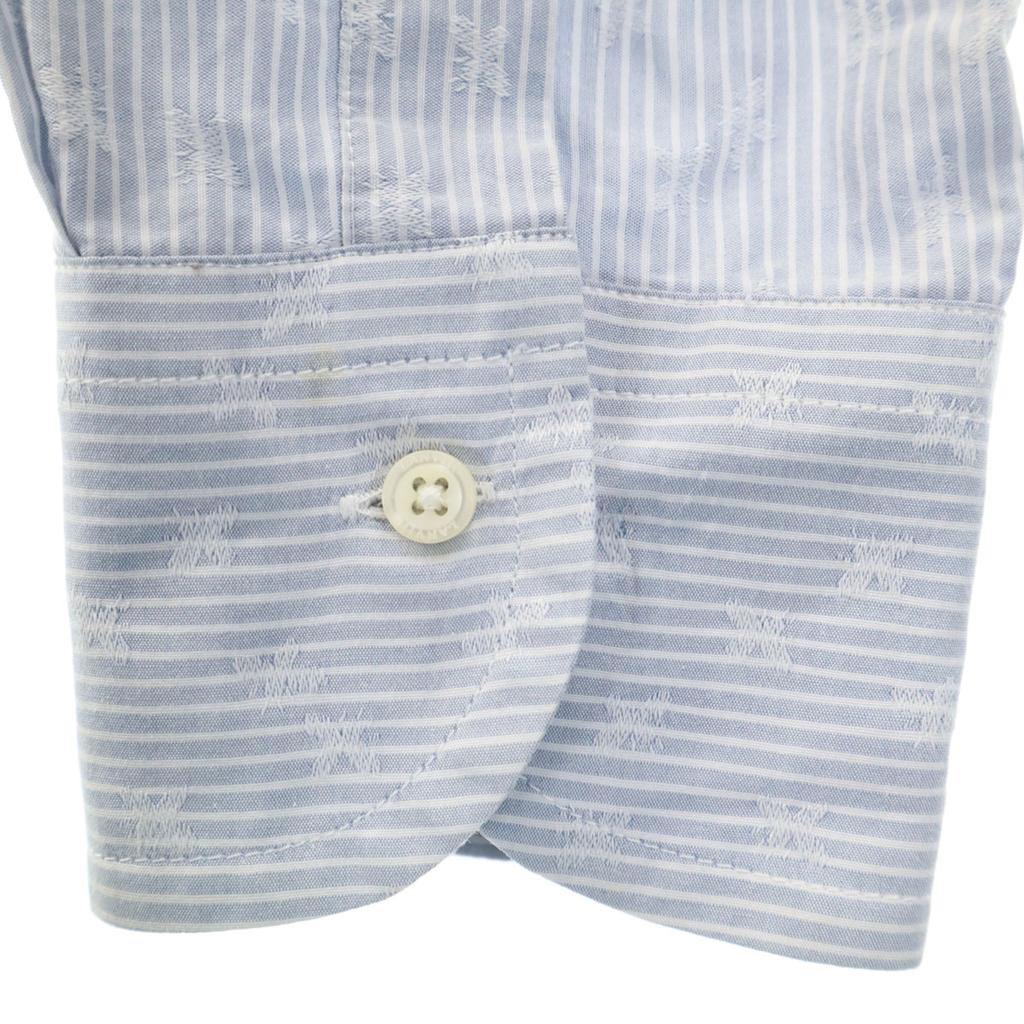 LANVIN LA COLLECTION made in Japan Striped Pattern Long sleeve Cotton shirt Men's Used