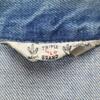 Triple LLL Brand 70s Vintage Denim Jacket Wash Blue Denim Jacket Trucker Men's Used