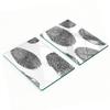 Decorative Glass Chopping and Serving Boards Fingerprint 2x40x52 Cm