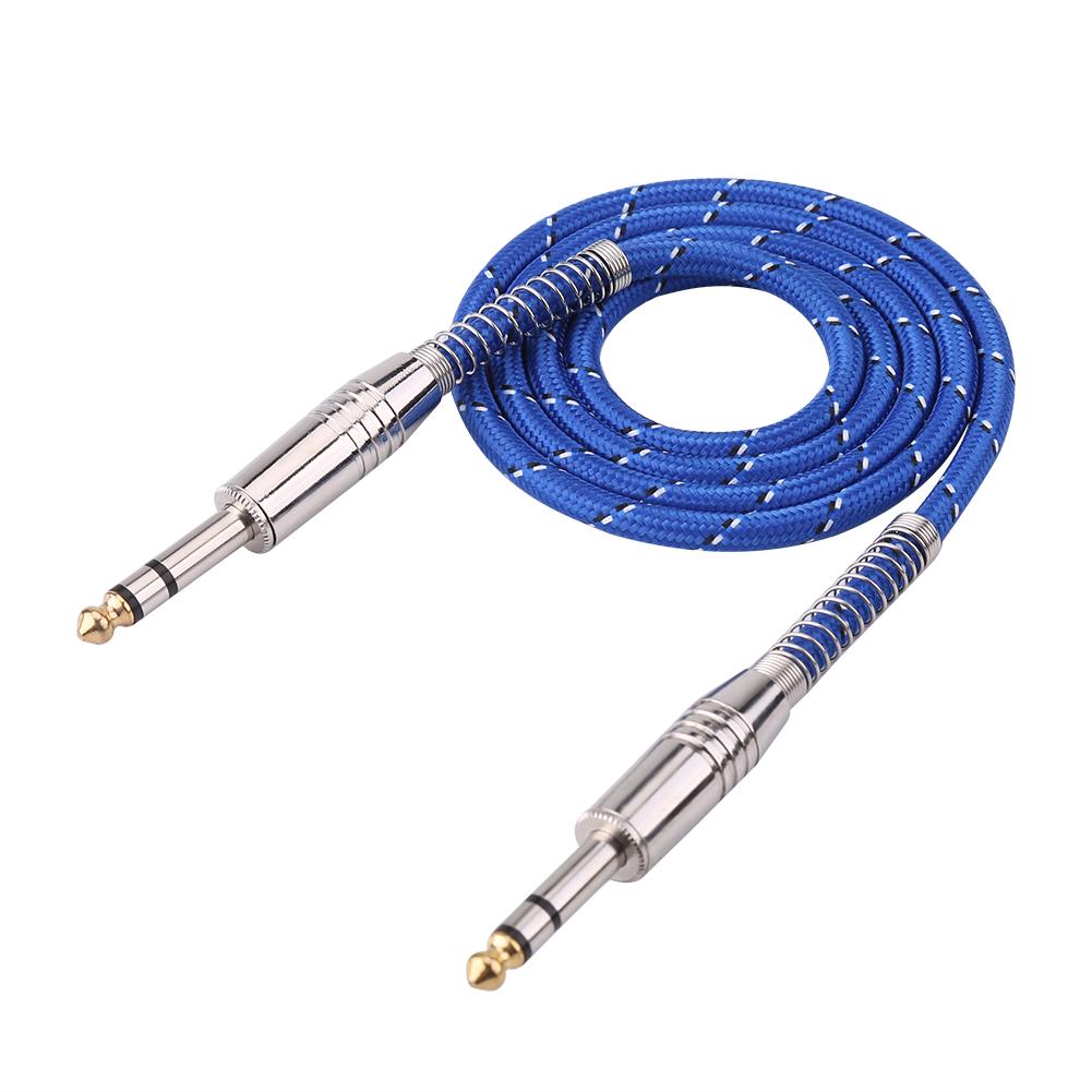 6,35 mm Stereo Stecker auf Stecker Audiokabel für E-Gitarre Mischpult Stereo 1 Meter