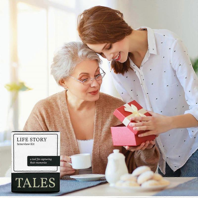 Life Story Interview Kit Cards, Explore Family History with Life Story Interview Kit, Family Game Night with Curated Question Cards Mothers Day Father