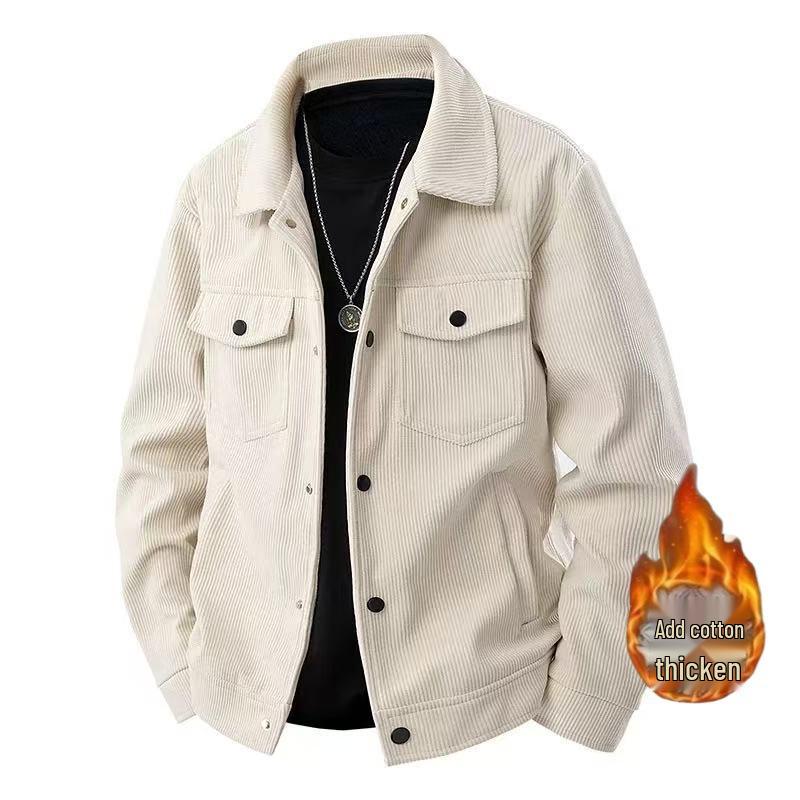 Japanese Retro Lapel Workwear Jacket - Men's Casual Loose Trendy Top for Spring and Autumn