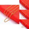 Brass Gold Plated Necklace Trendy Water Wave Design Gift For All**