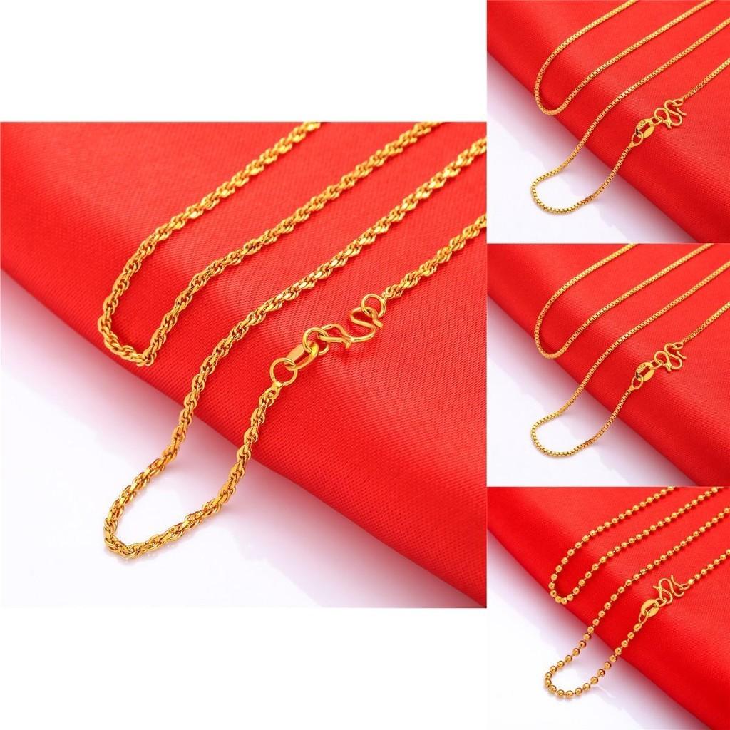 Brass Gold Plated Necklace Trendy Water Wave Design Gift For All**