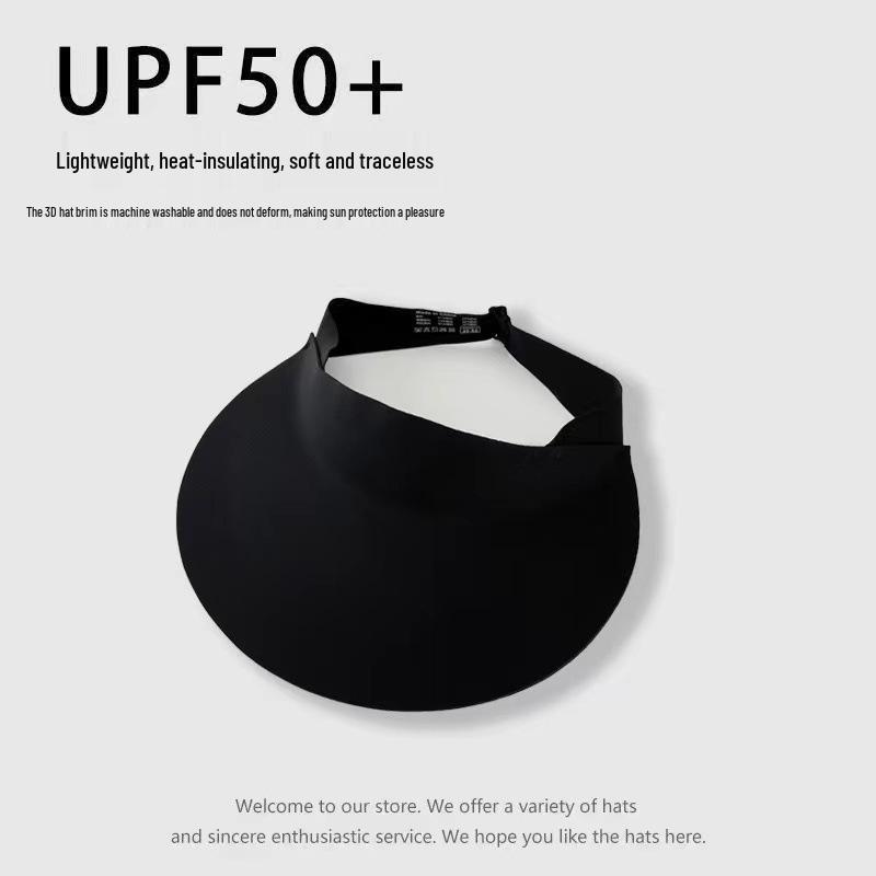 Seamless Foldable UV Protection Open-Top Sun Hat for Women