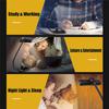 A23I-LED Book Light USB Rechargeable Desk Clip Night Light Mini Rotatable Table Lamp Portable Reading Light For In Bed