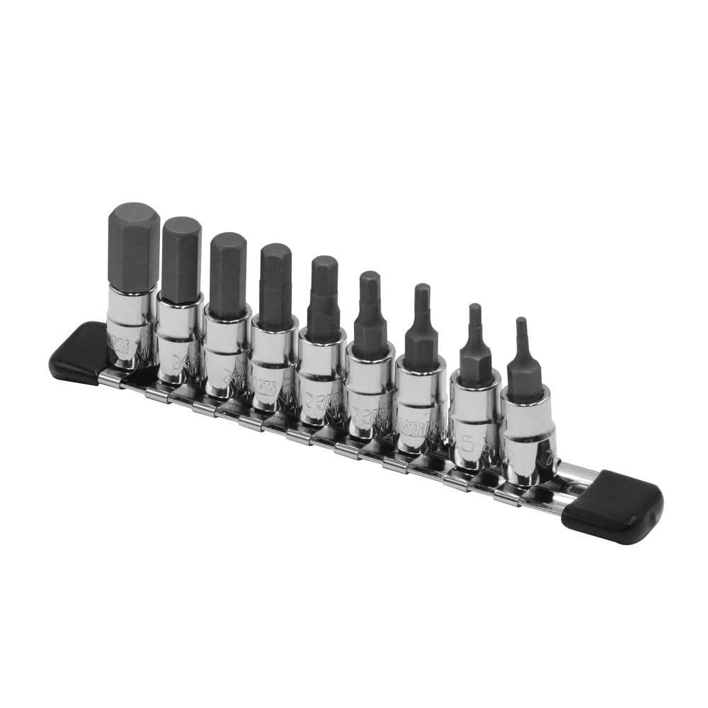 

Astro Products DR Hex Bit Socket Set Hex Hexagon 1/4 (9-Piece Set) 6.3