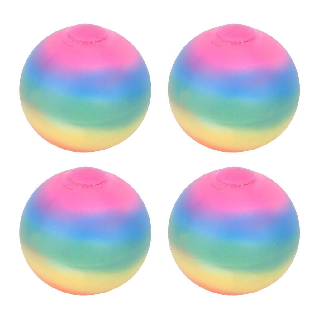 4pcs Colorful Stress Relief Ball Toy Children Adult Stretchy Sensory Squeeze Ball Toys