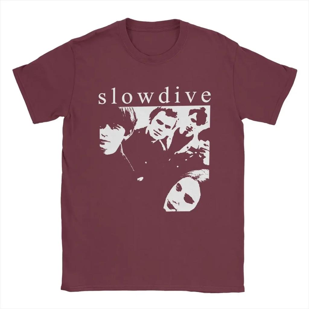 T-Shirt Slowdive Photo Vintage Pure Cotton Tees Short Sleeve T Shirts Round Collar Clothes Original