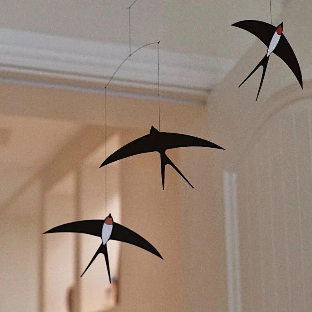 Balance Swallow Home Ambient Sensation Hanging Crib Hanging Decorative Silent Wind Chimes Balcony Garden Decorative Items