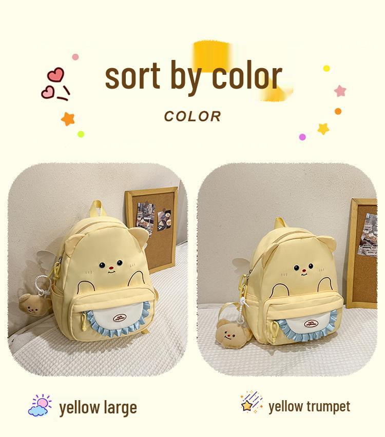 Cartoon Welpen Mini Rucksack: Japanischer Stil für Studenten & Frühlingsausflüge