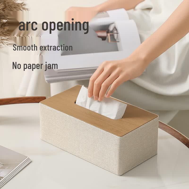 Elegant Leather Tissue Box