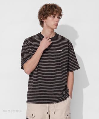 LIFEWORK Vintage Haze Striped Short Sleeve T-Shirt