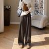 Fleece Wide-leg Pants Women's Autumn and Winter New Drape Loose Lazy Relaxed Casual Small Yamamoto Pants