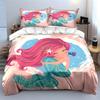 Mermaid Themed Kids Bedding Set Multiple Sizes Kid'S And Adults' Bedroom Exquisite 3Pc Bedding Set, Gift