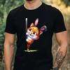 Mens Funny Easter Animal Print Cotton T-Shirt Size XS To 5XL-
