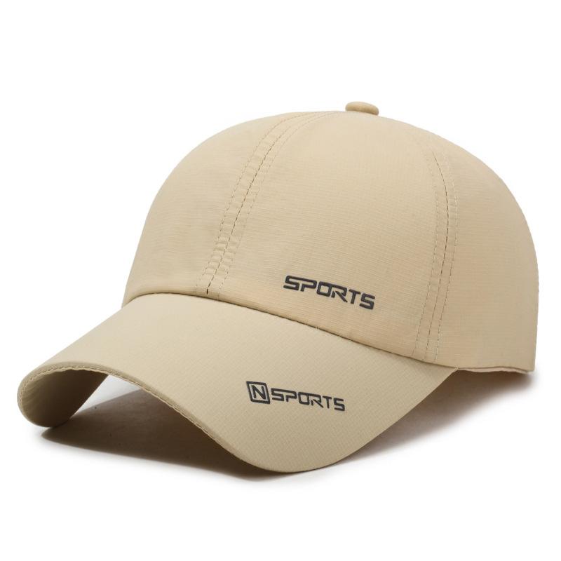 Letter Embroidery Hat Men's Summer Thin Outdoor Baseball Cap Quick-Drying Fishing Sunshade Sun Cap