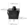 2 Pcs 12volt 6volt 2Pin Plunger Type Power Wheel Foot Pedal Switch Accelerator Gas Pedal for Kids Ride On Car, Kids Electric Cars Replacement Ride