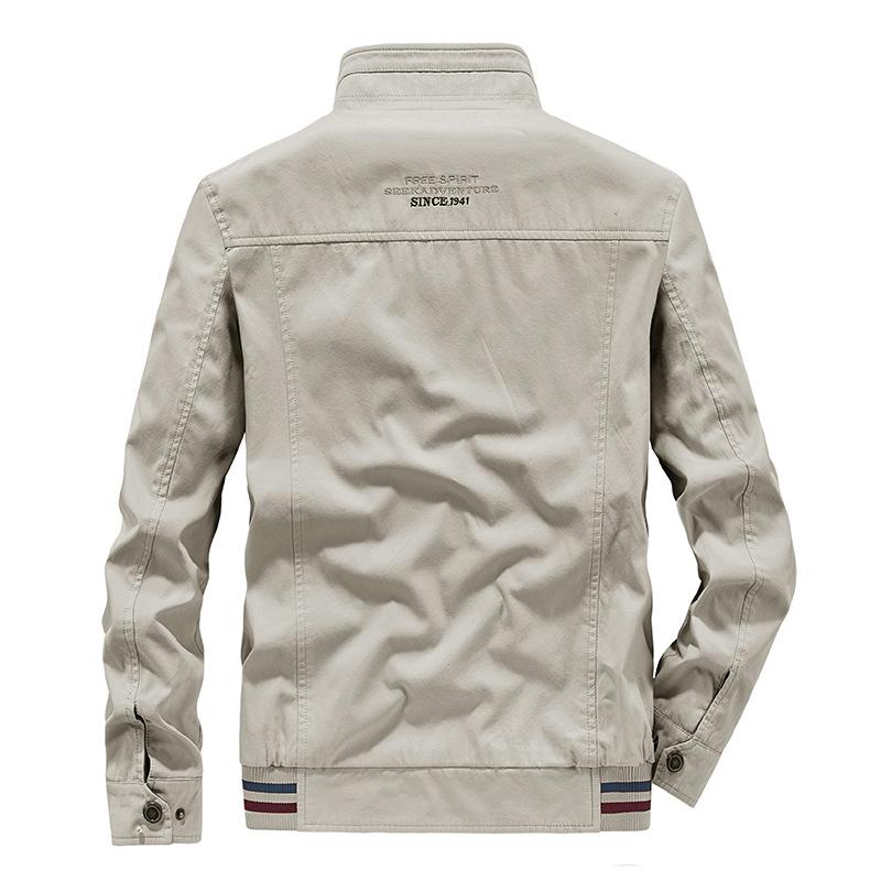Autumn Men's New Middle-aged Jacket Men's Loose Large Size Double-sided Men's Coat