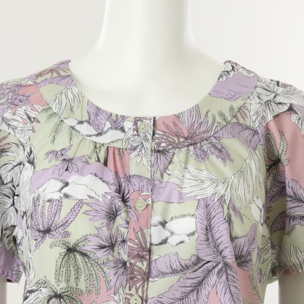 Wacoal 100  Cotton Palm Tree Print Women S Pajama Wpa7191w