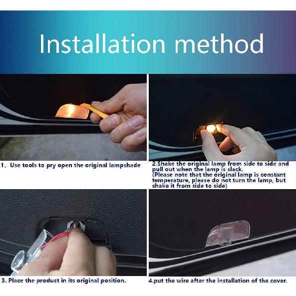 2 Pcs Car LED Projector Door Shadow Light Welcome Laser Emblem Logo Lamps Kit Puddle Lights Courtesy Step Ground Lamp HD Replacement for (Odyssey