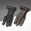 Hirschleder Bogenschießhandschuhe - Anti-Rutsch-Fingerschutz für erwachsene Jäger