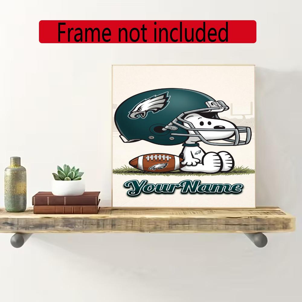 Philadelphia Eagles Personalized Name Diamond Paintings Mosaic Wall Round Diamond Art Painting Kits Embroidery Crystal Accessories Frameless