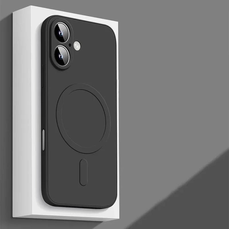 

Оригінальний рідкий силіконовий магнітний чохол для iPhone 16 15 14 Plus 13 12 16 17 Pro Max Magsafe Бездротова зарядка Ударостійкий чохол For iPhone 11 Pro