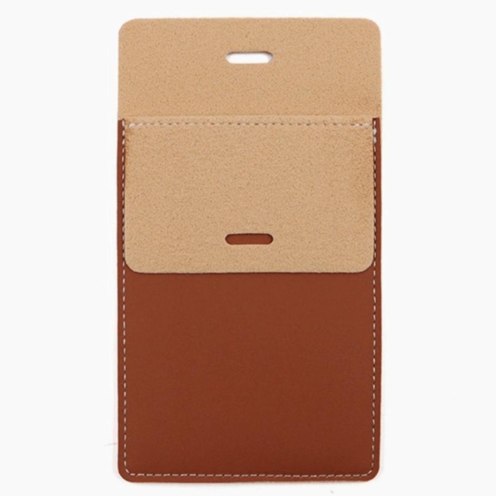 

Insert pocket Pen Pouch PU Leather Doctor Nurse Pencil Case Portable Pen Box Office коричневий