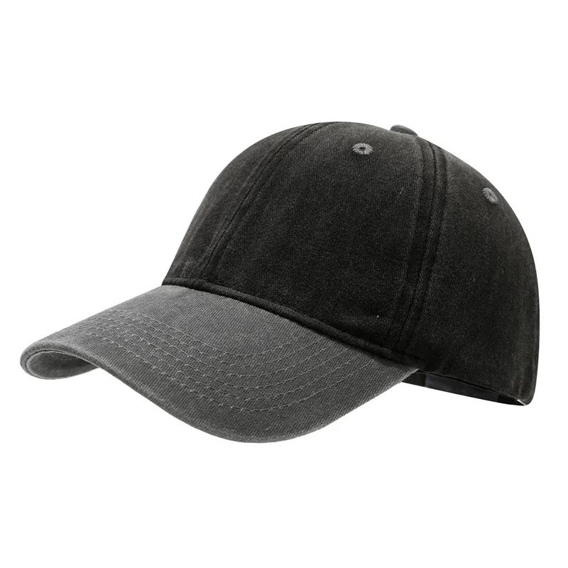 Unisex gewaschene Kappen Vintage farblich abgestimmte Baseballkappe Herren Damen verstellbar lässig Sommer Outdoor Streetwear Sport weicher Sonnenschutz