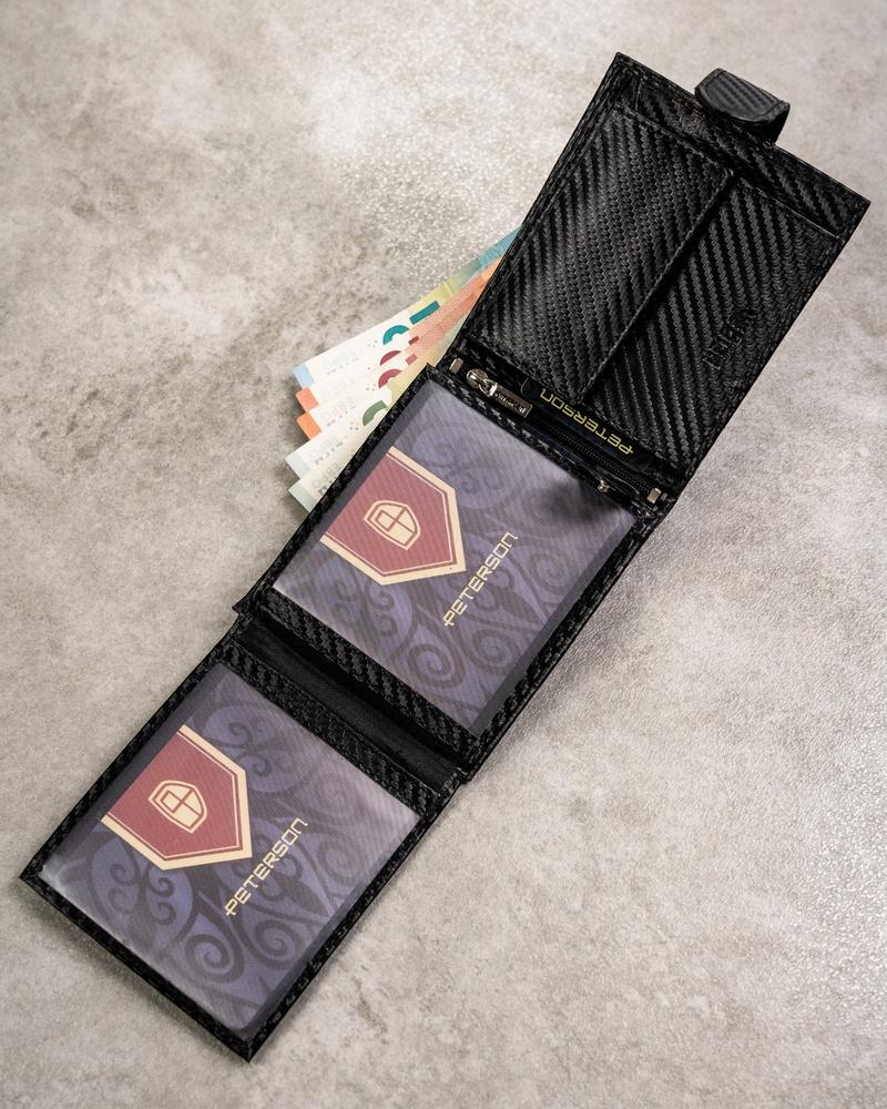 Pánská karbonová sada s peněženkou a klíčenkou - Peterson