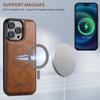 Applicable To iPhone16 Mobile Phone Case Samsung S25 Magnetic Card Bag 2-in-1 MagSafe Wireless Charging Google