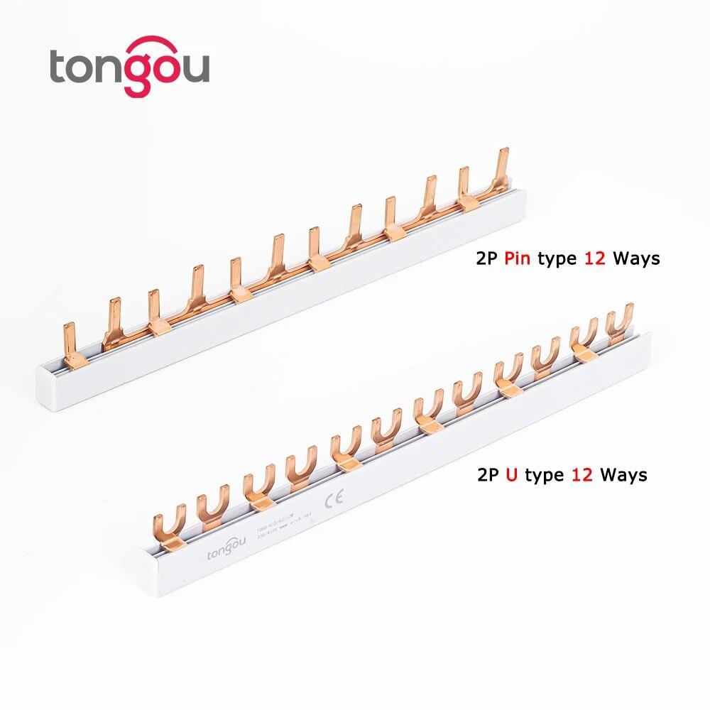 PIN TYPE Fork Type Copper Busbar for Distribution Box Circuit Breaker MCB 63A Connector Busbar Connection
